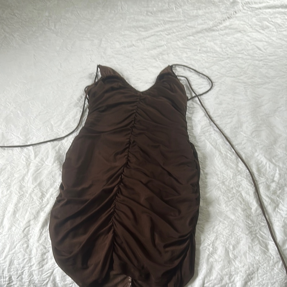 Motel Rocks Brown Mini Dress